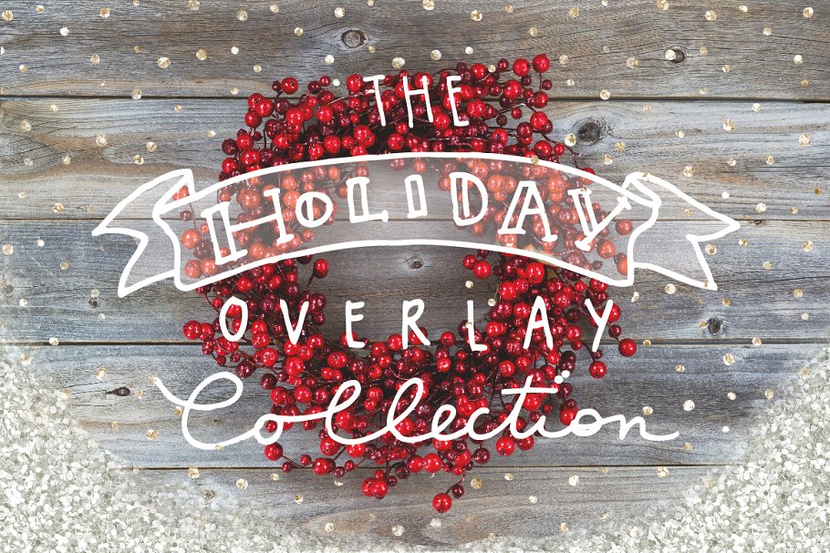 节日主题叠层背景素材 The Holiday Overlay Collection插图