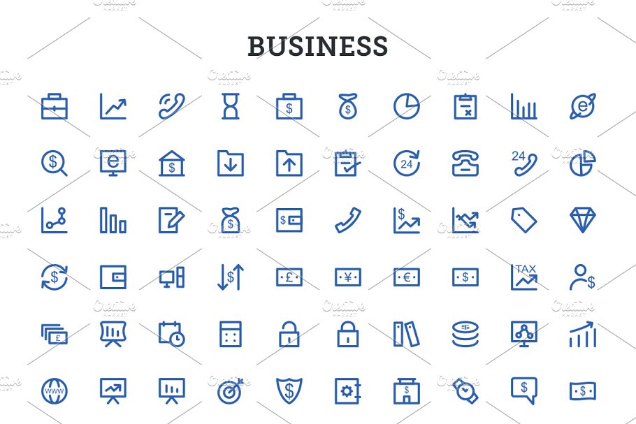 5000+粗线条图标合集 5000+ Bold Outline Icons Bundle插图(2)