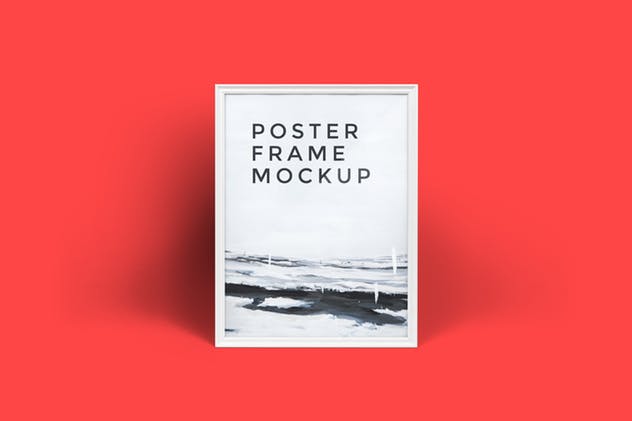 创意海报设计预览相框样机模板 Poster Frame Mockup插图(8)
