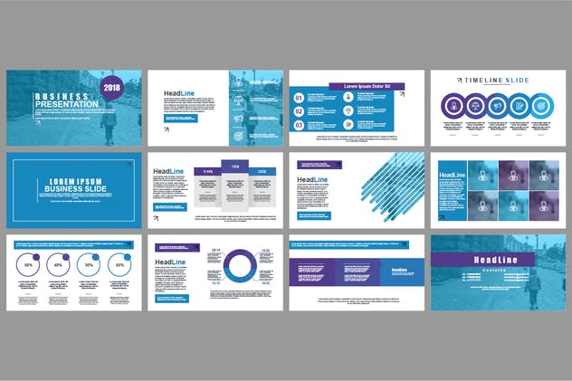 白色主题背景企业营销PPT模板下载 Powerpoint Templates插图2