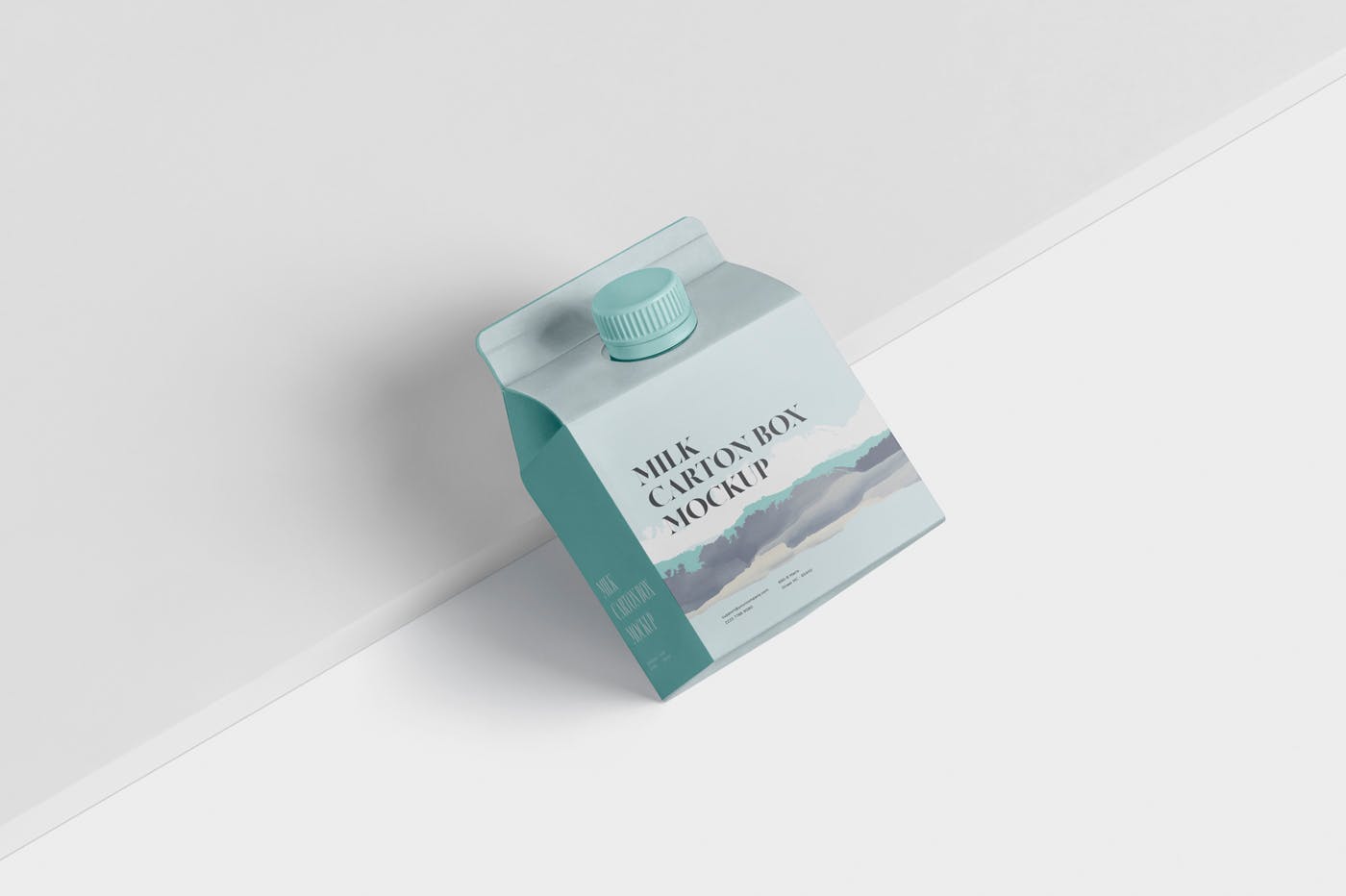 250毫升果汁/牛奶包装盒外观设计样机模板 Juice – Milk Mockup – 250ml Carton Box – small siz插图(2)