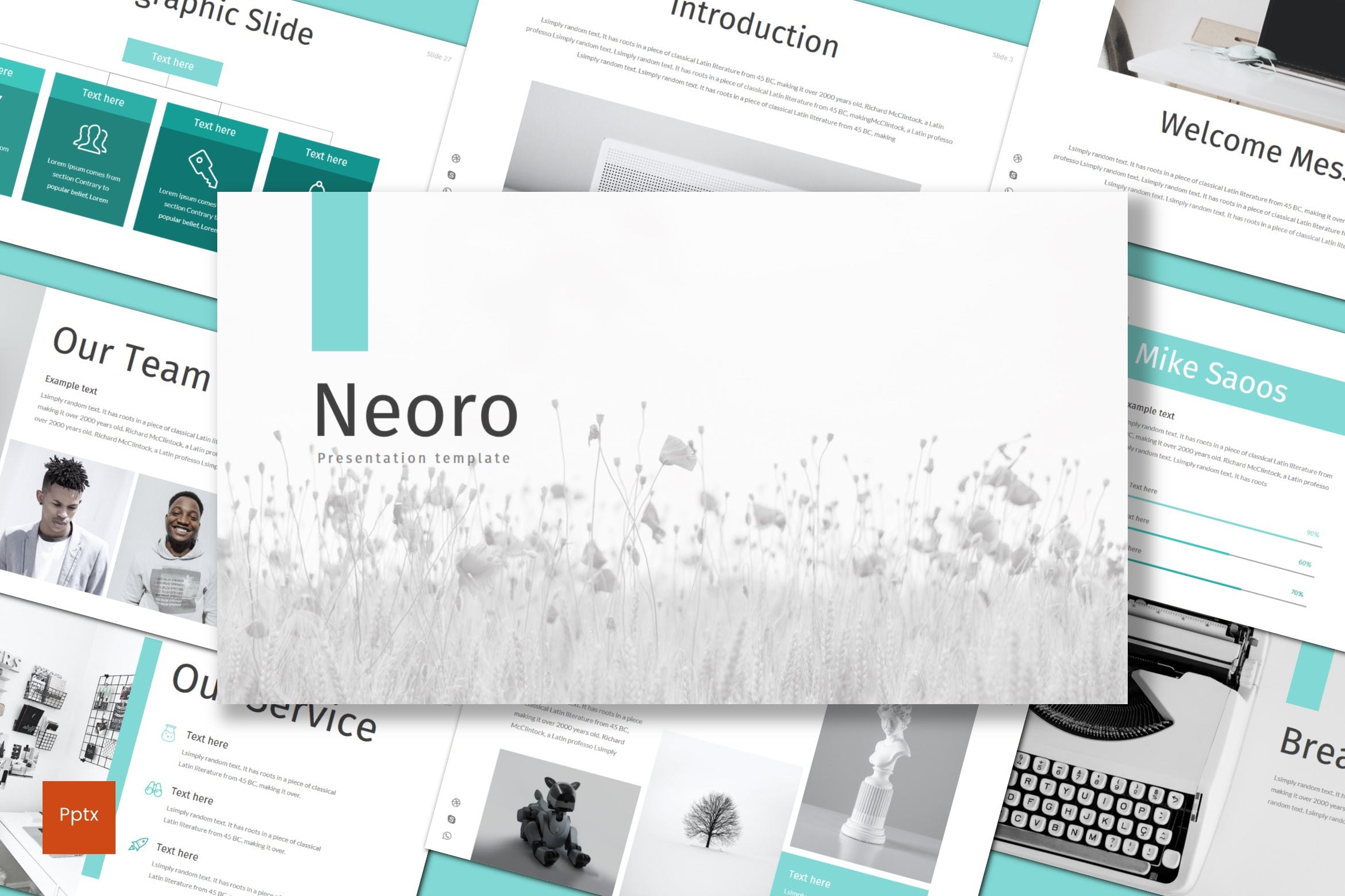 工业设计公司介绍PPT幻灯片模板 Neoro – Powerpoint Template插图