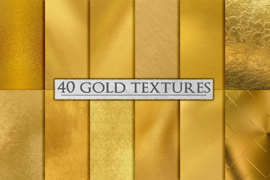 各种金漆纹理背景合集 Gold Foil Textures, Gold Backgrounds插图