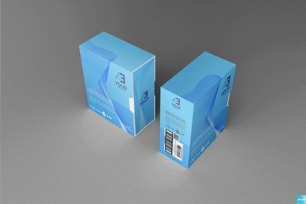 高品质的包装盒子设计VI样机展示模型mockups插图(3)