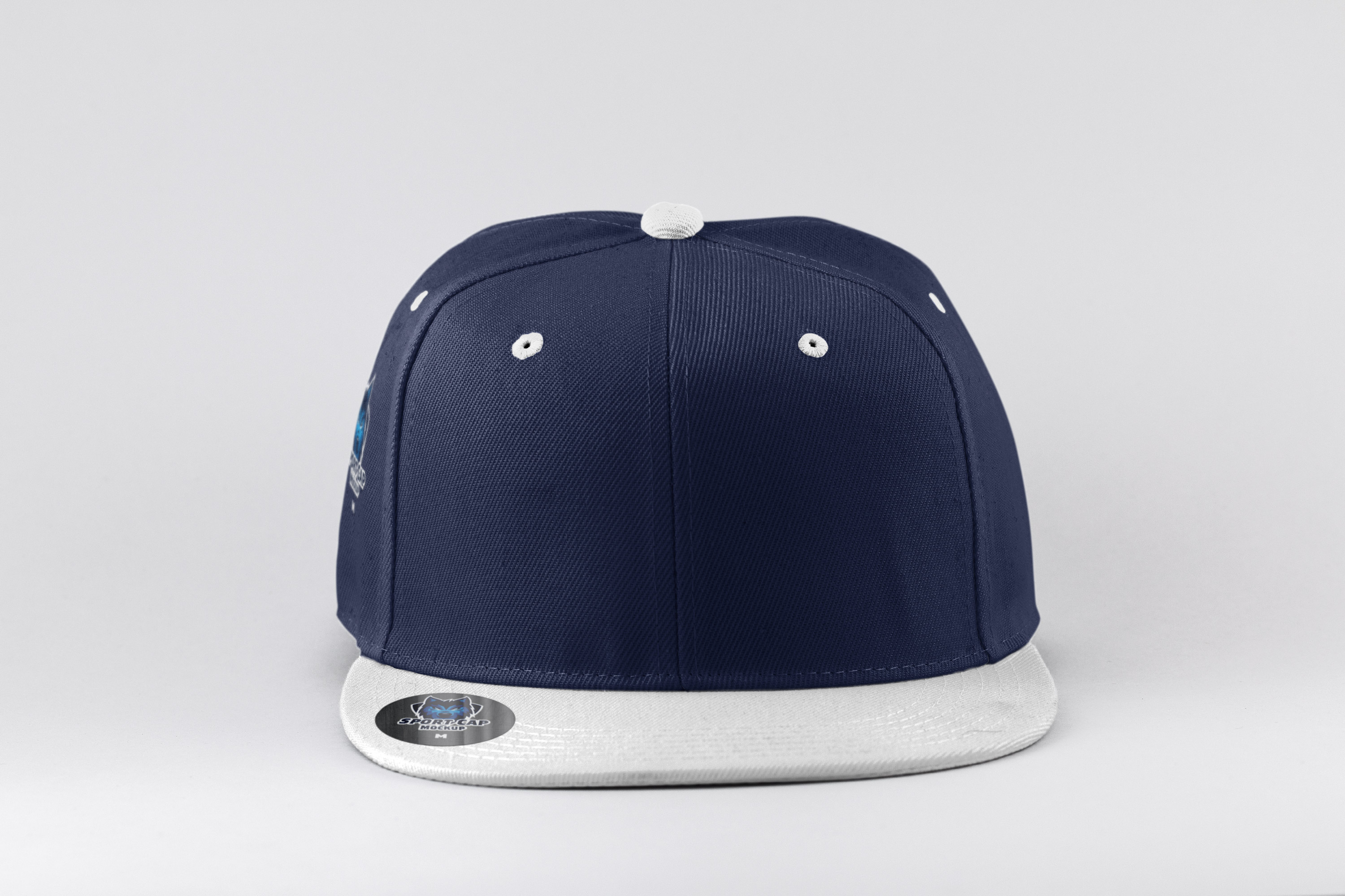 运动帽设计前视图样机模板 Sports Cap Front View Mockup插图(2)