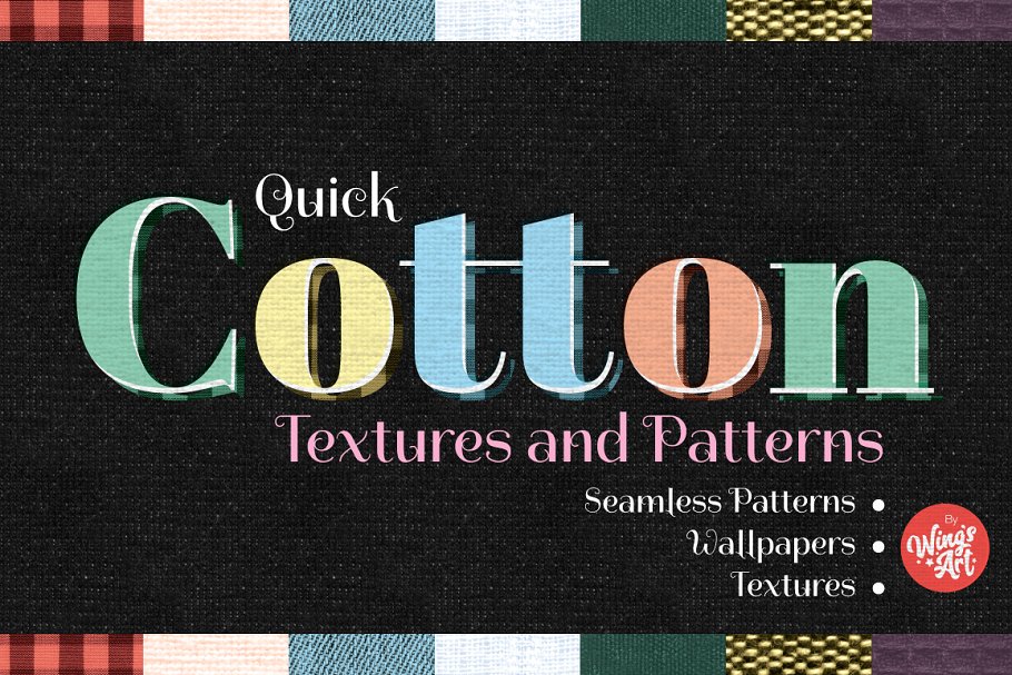 真实棉织物纹理 Cotton Textures and Patterns插图