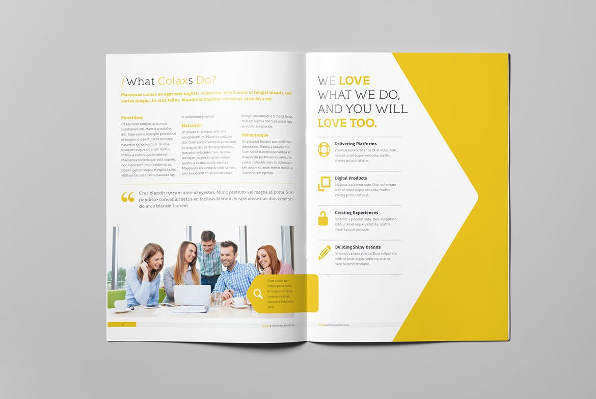 商业手册/企业品牌画册设计模板素材 Colaxs Business Brochure插图3