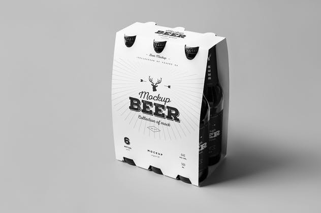 啤酒包装样机模板 Beer Mock-up插图(4)