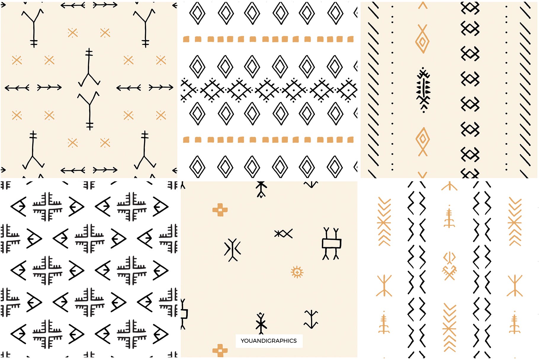 摩洛哥柏柏尔人文化图案无缝纹理背景素材 Moroccan Berber Seamless Patterns插图12