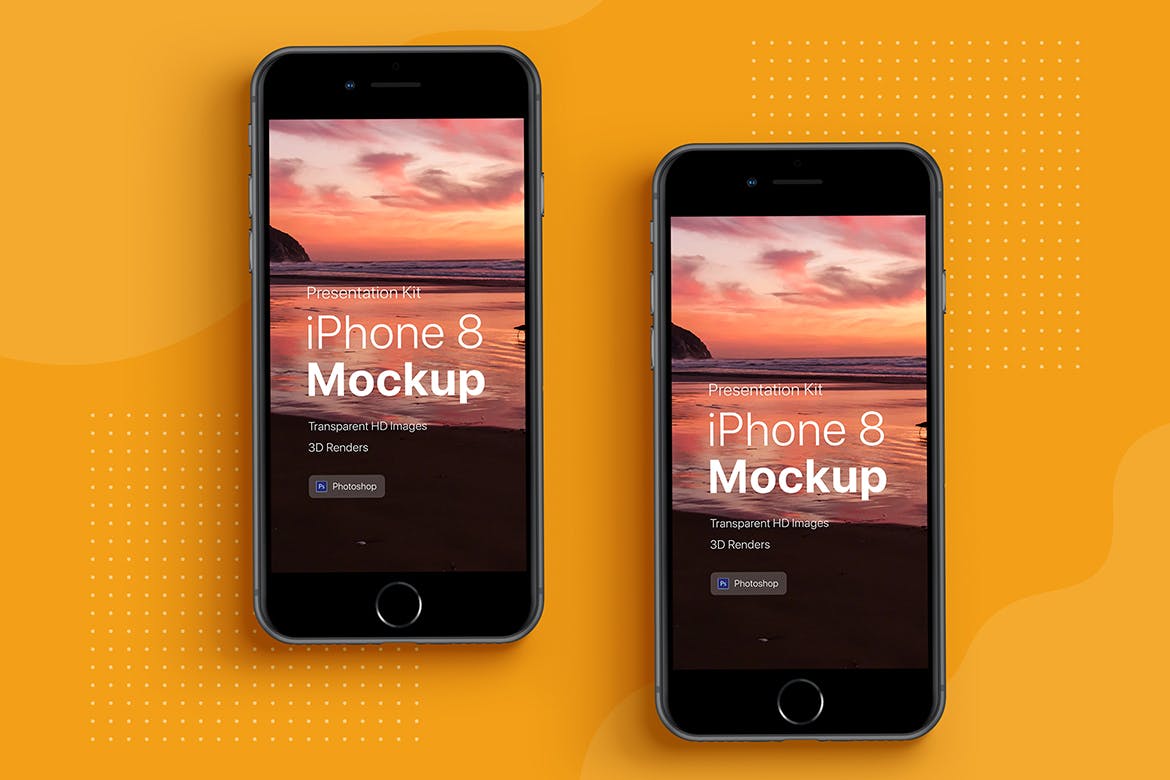 APP界面设计截图预览iPhone X手机样机模板v3 Presentation Kit – iPhone showcase Mockup插图(3)