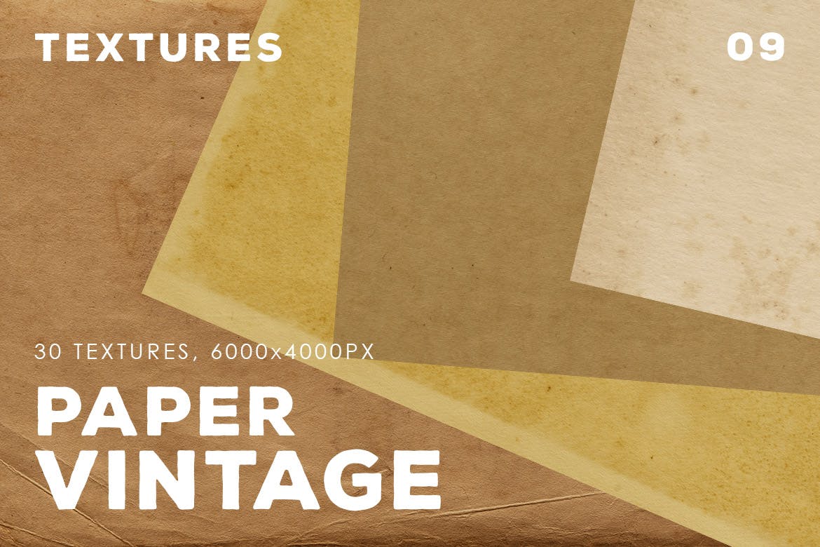 30种复古纸张纹理背景设计素材v09 30 Vintage Paper Textures | 09插图