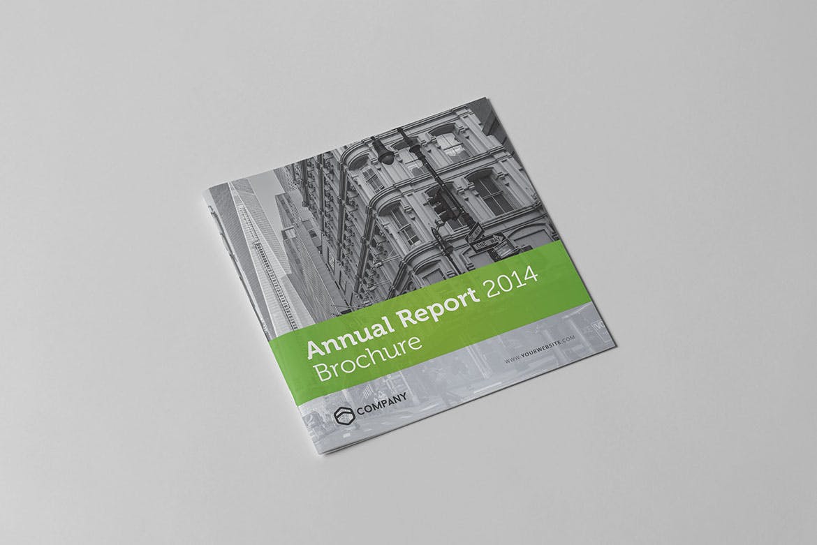 方形企业年报/年度报告设计模板 Square Annual Report插图(1)