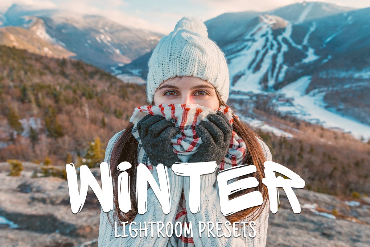 50款冬景冬天照片后期处理LR调色预设 50 Winter Lightroom Presets插图