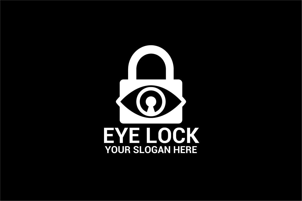 安保安全服务企业品牌Logo设计模板 EYE LOCK插图(2)