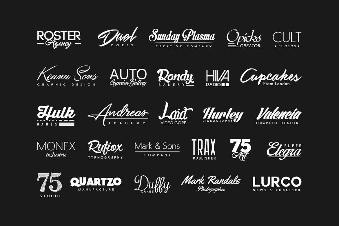 100个高端时尚多用途的logo标志设计模板大集合插图(9)