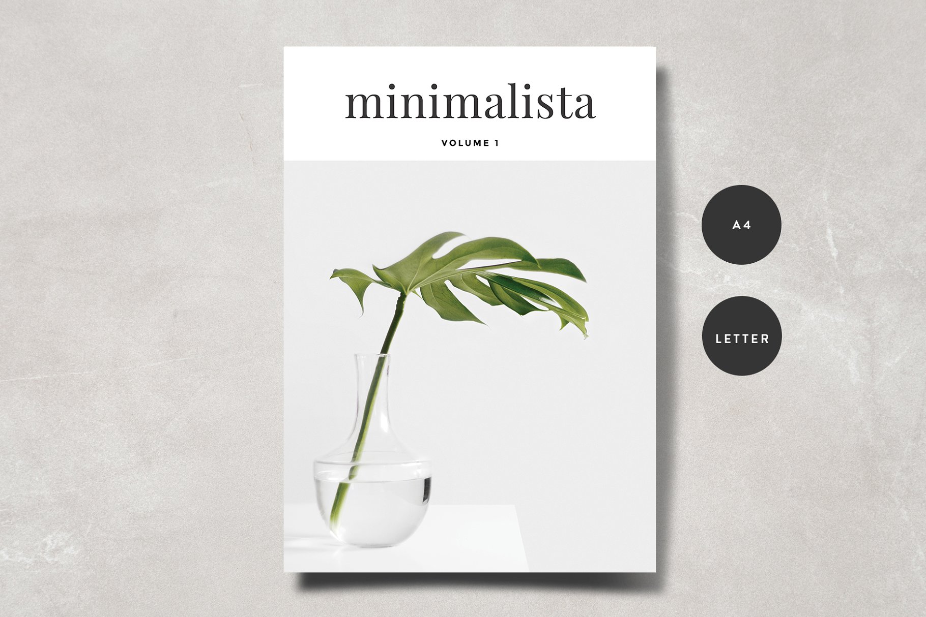 多用途的设计杂志模板 Minimalista Magazine插图