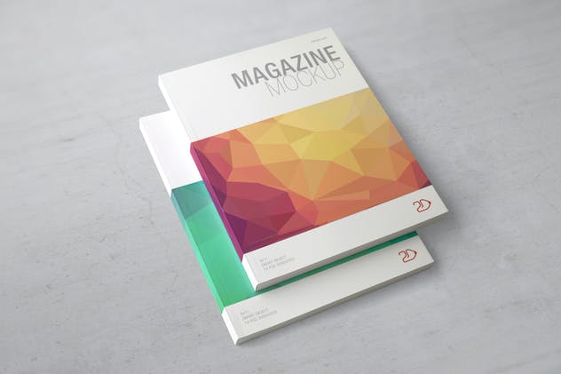 信纸规格精装图书样机 Magazine Mockup / Letter Size插图(2)