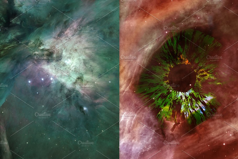“上帝之眼”银河空间背景纹理 Galaxy Space Background, Eyes of God插图2