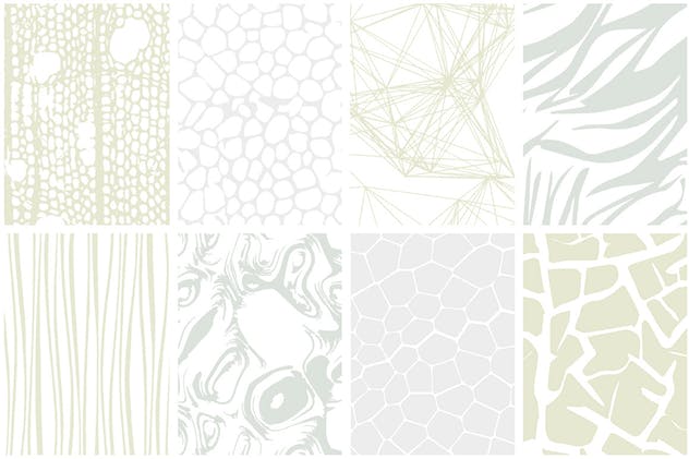 包装印刷品有机印花图案设计素材 Organic Patterns – 2 color palettes插图(5)