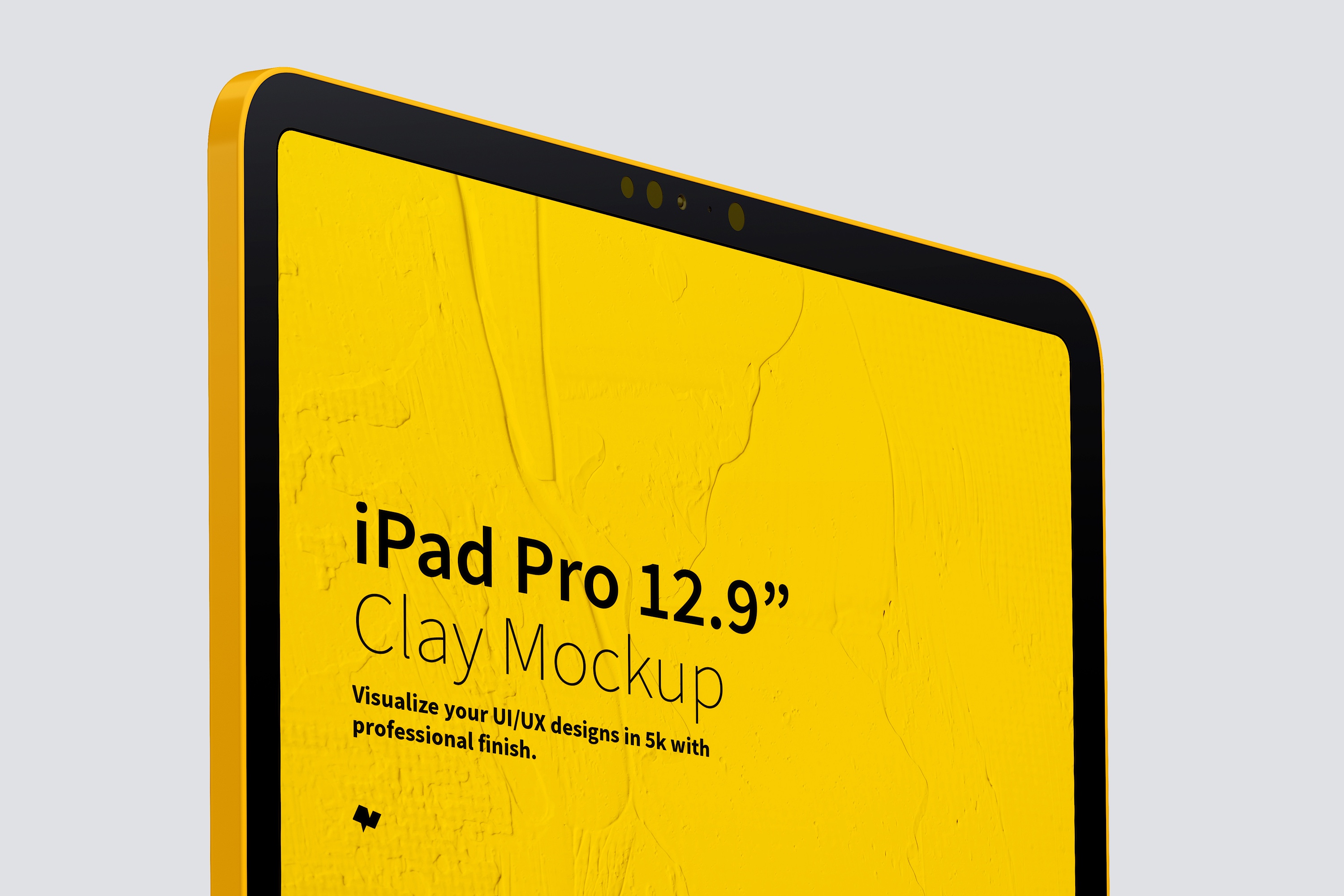 iPad Pro平板电脑屏幕界面设计黏土样机 Clay iPad Pro 12.9” Mockup, Close Up插图2 iPad Pro平板电脑屏幕界面设计黏土样机 Clay iPad Pro 12.9” Mockup, Close Up插图2