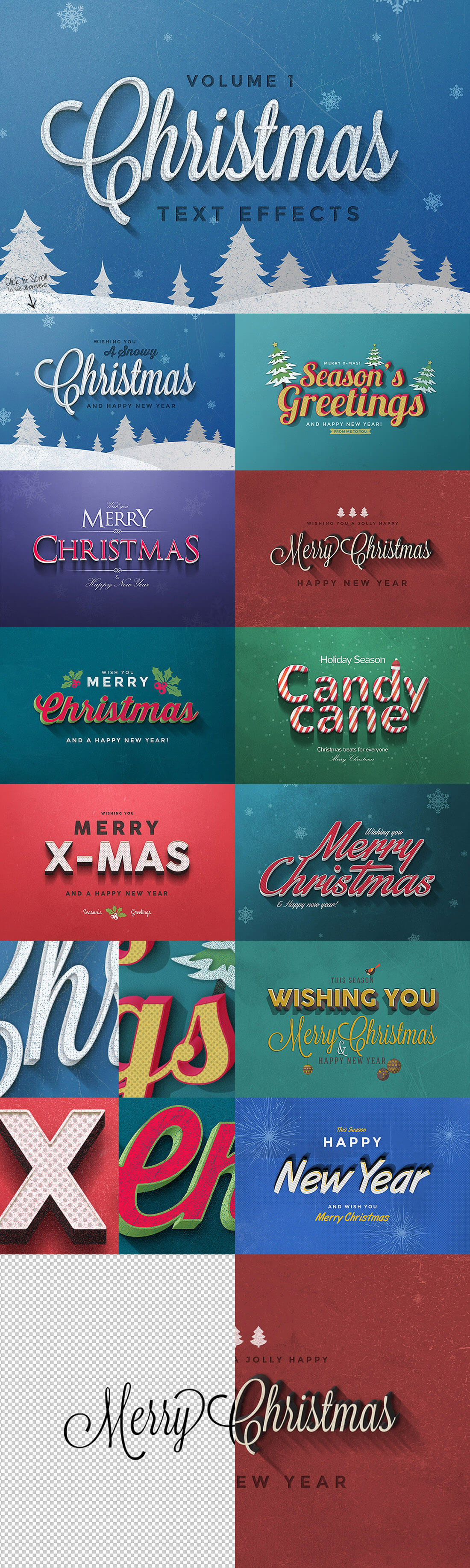 圣诞特典：400+圣诞主题设计素材包 Christmas Bundle 2016（2.35GB, AI, EPS, PSD 格式）插图(2)