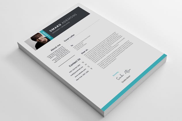 个人应聘简历&介绍信二合一多格式模板 Resume Template 38插图(4)