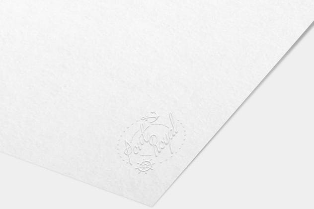 纸张印刷品Logo标志样机模板v1 Paper Logo Mock Up Pack vol 01插图(3)