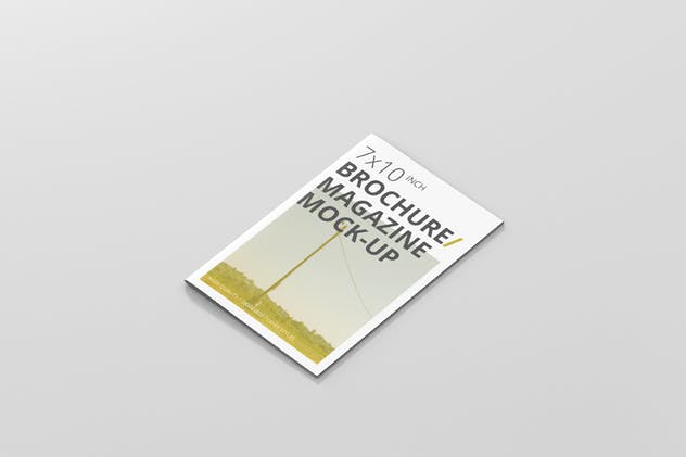 时尚宣传册杂志样机模板 Brochure / Magazine Mockup – 7×10插图(7)