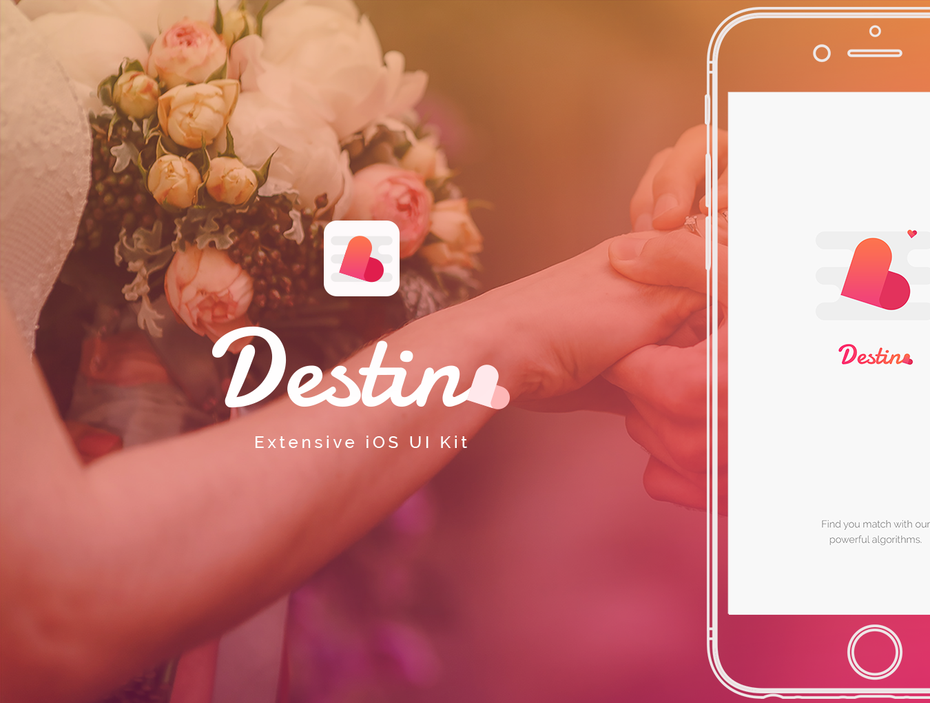 约会婚恋类 APP 套件 Destino Dating App UI KIT插图
