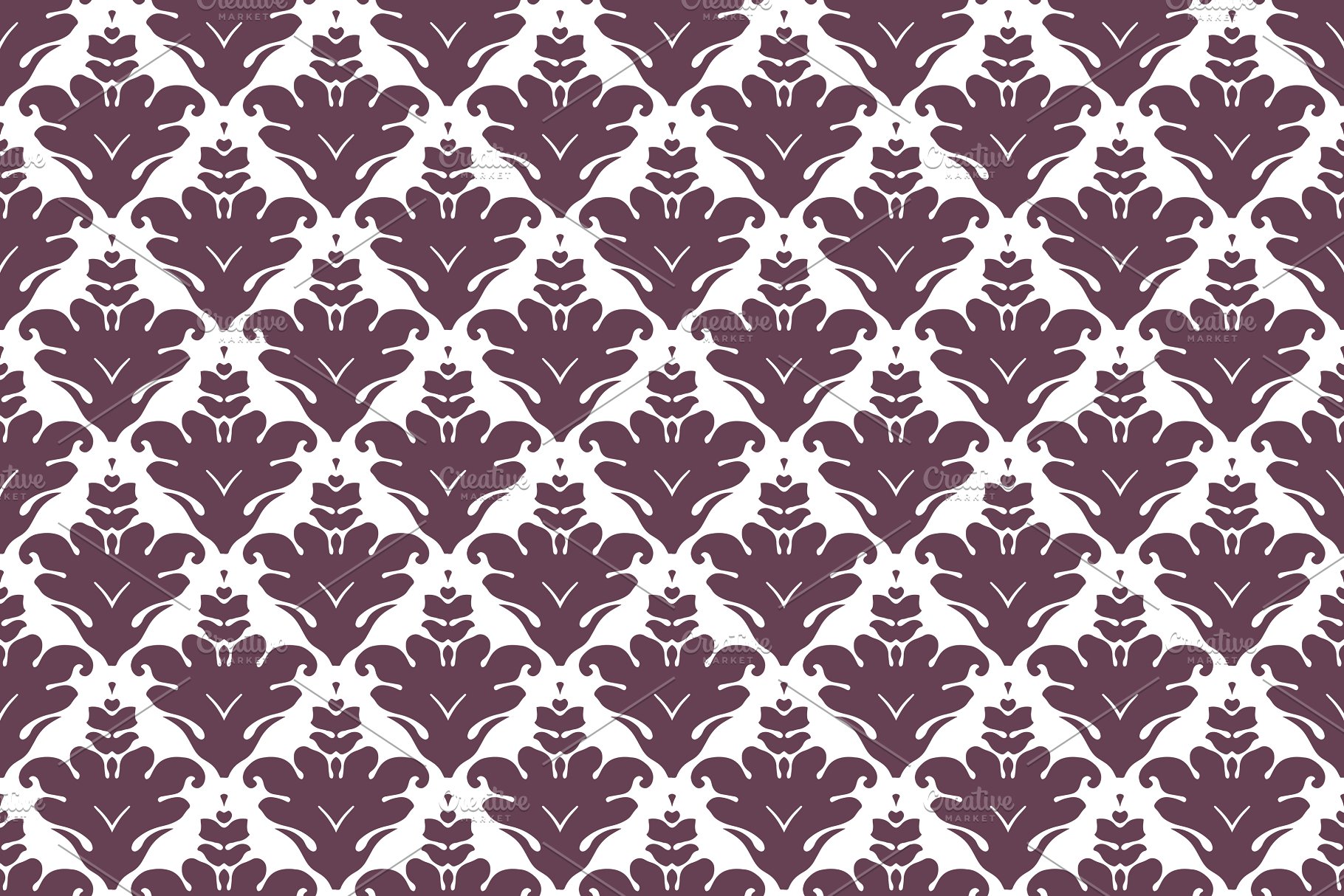 60种颜色1440种锦缎图案纹理[3GB] 1,440 Damask Patterns in 60 Colors插图(5)