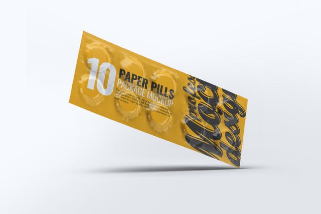 药物箔纸包装外观设计样机 Paper Pills Package Mock-Up插图(6)