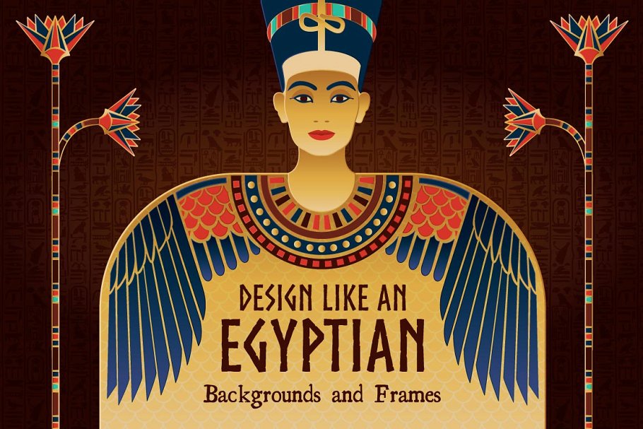 神秘国度埃及文化艺术插画模板 Egyptian Art and Design Templates插图