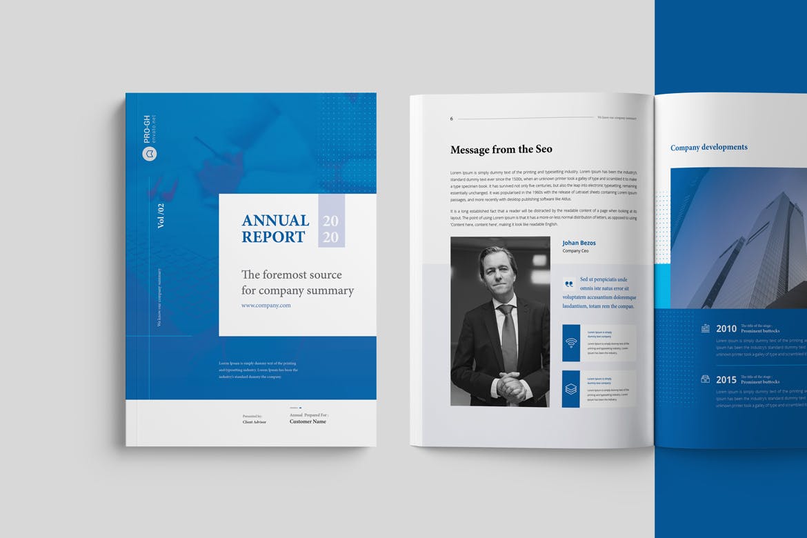 2019-2020年企业年度报告书设计模板 Annual Report 20 Pages插图