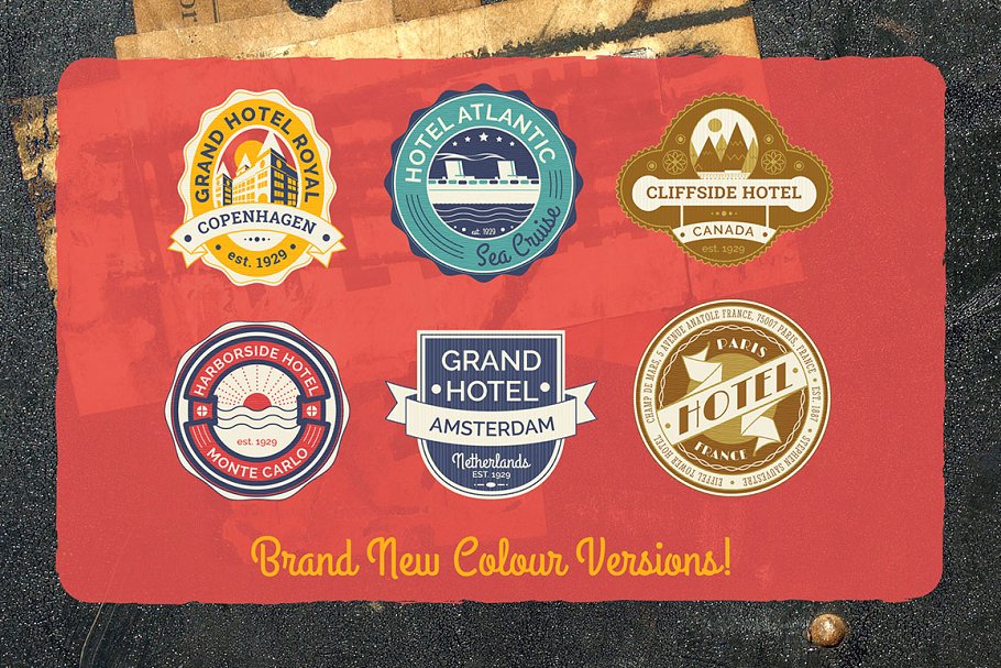 复古旅行主题Logo模板 Vintage Travel Logo Templates插图(3)