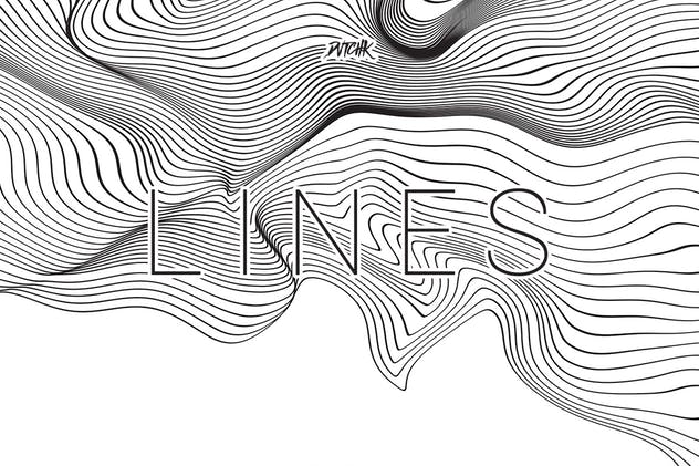 抽象线条波浪背景（第04卷） Lines | Abstract Wavy Backgrounds | Vol. 04插图(3)