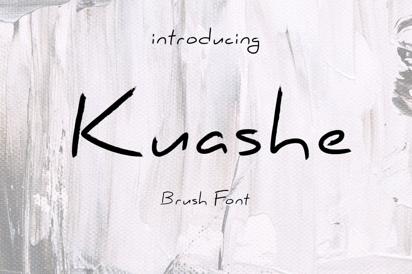 英文手写笔刷字体下载 Kuashe Font插图