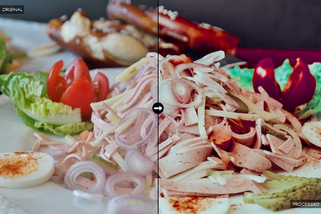 20款美食摄影照片后期处理滤镜LR预设 20 Food Lightroom Presets插图(2)
