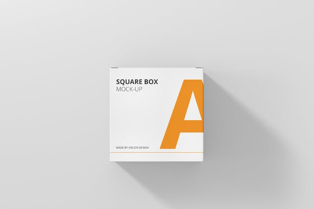 简约多用途方形包装纸盒样机模板 Package Box Mock-Up – Square插图(2)