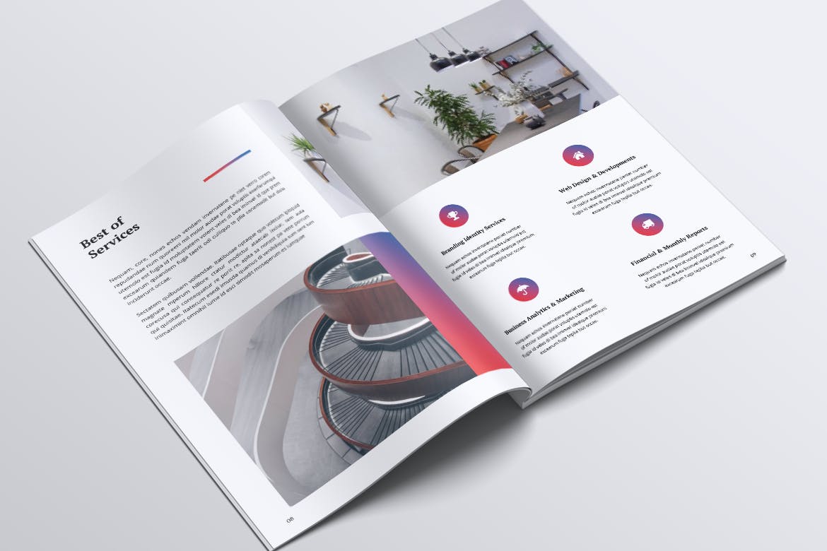 创意代理公司简介&案例介绍企业画册设计模板 FURY Creative Agency Company Profile Brochures插图4