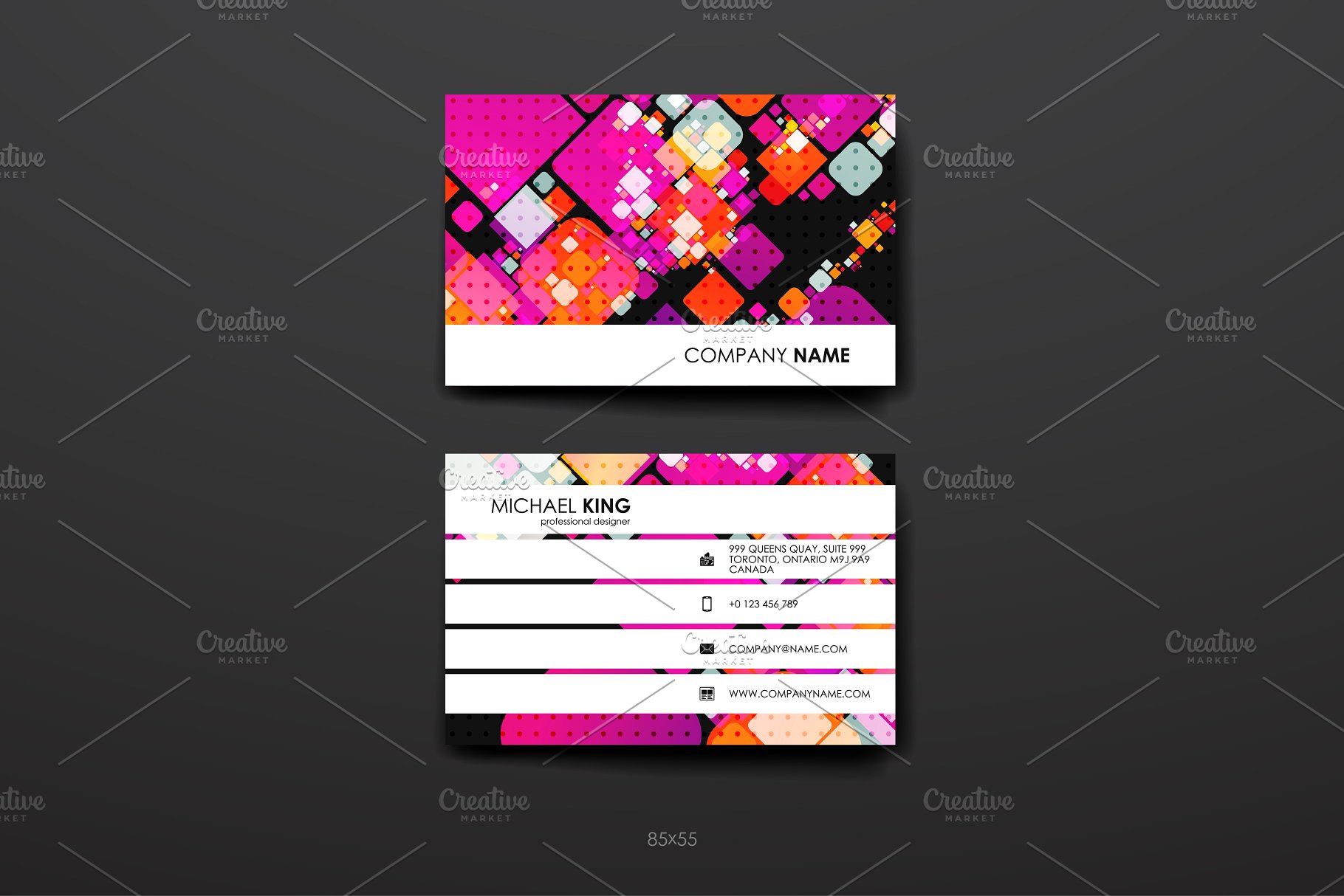 8款企业个人名片抽象设计模板 8 Business Cards插图(18)