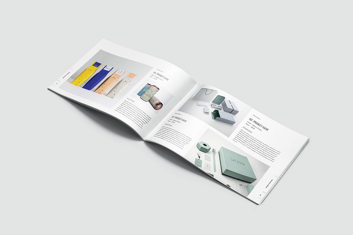 简约而专业的图形设计师产品组合杂志模板插图(17)
