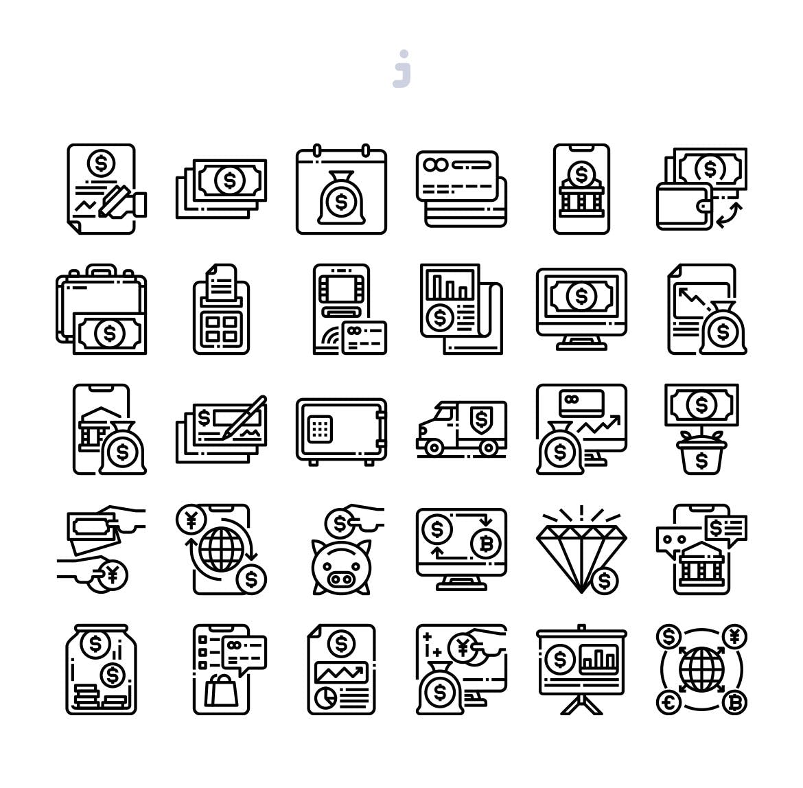 30枚银行主题矢量图标素材 30 Banking Icons插图(2)