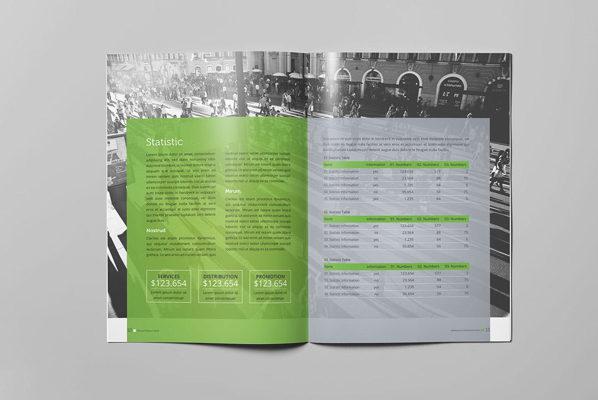 公司企业年度报告设计INDD模板素材 Annual Report 2014 Brochure插图5