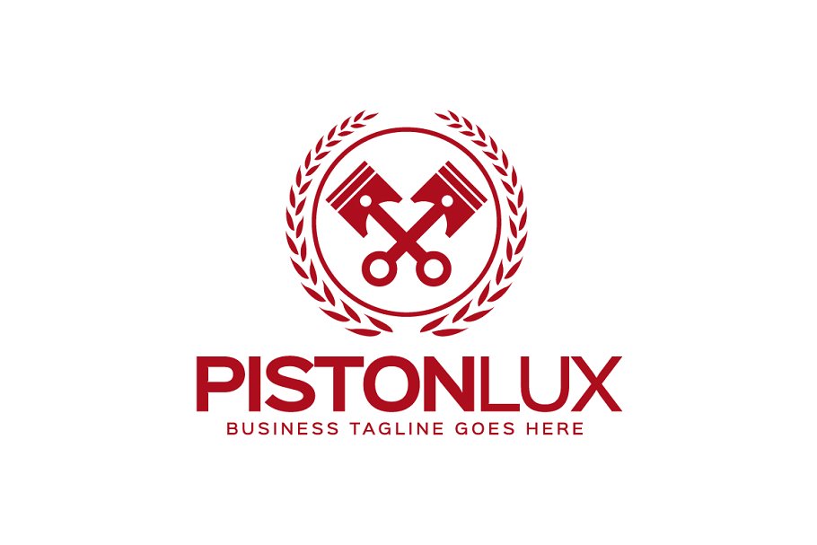 活塞图形Logo模板 Piston Logo插图