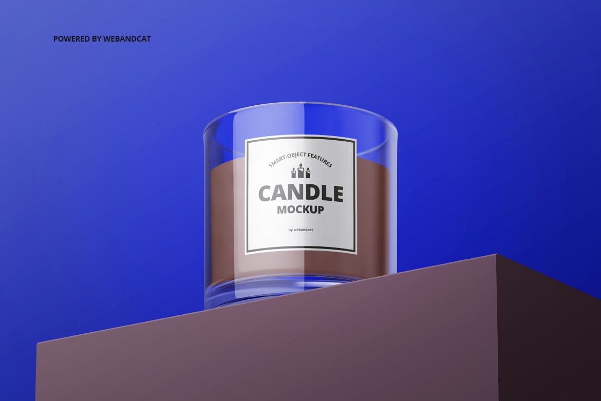 玻璃杯蜡烛设计样机模板 Candle in Glass Mock-up插图5