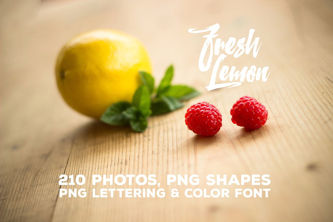 柠檬特写镜头高清照片素材 Fresh Lemon – Photos & Graphics插图6