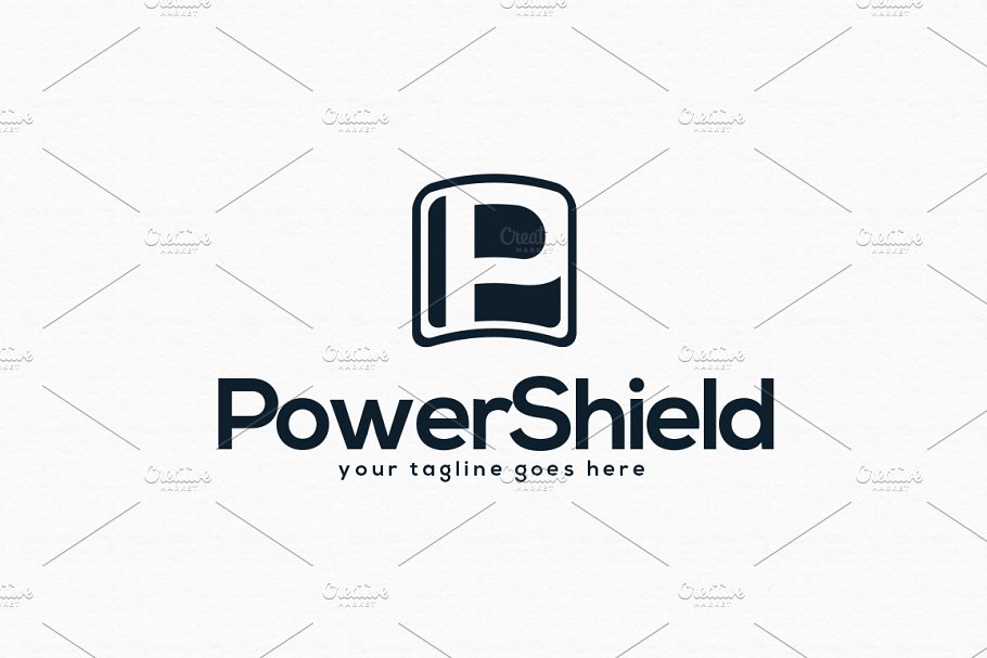电源保护护盾主题Logo模板 Power Shield Logo Template插图3