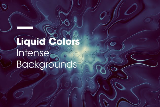 液体波纹色彩艺术抽象背景纹理 Liquid Colors | Intense Backgrounds插图1