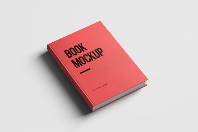 精装硬封面书样机模板 Hard Cover Book Mockup插图(2)