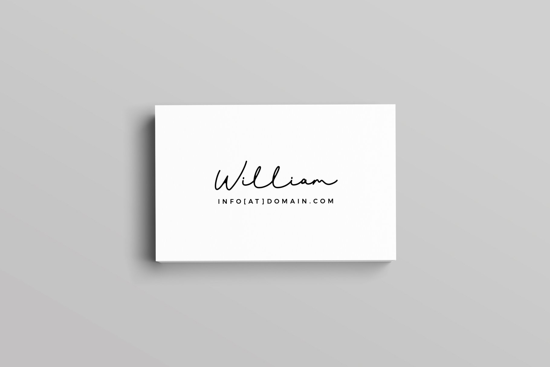 极简创意艺术名片设计模板 William Business Card Template插图(3)